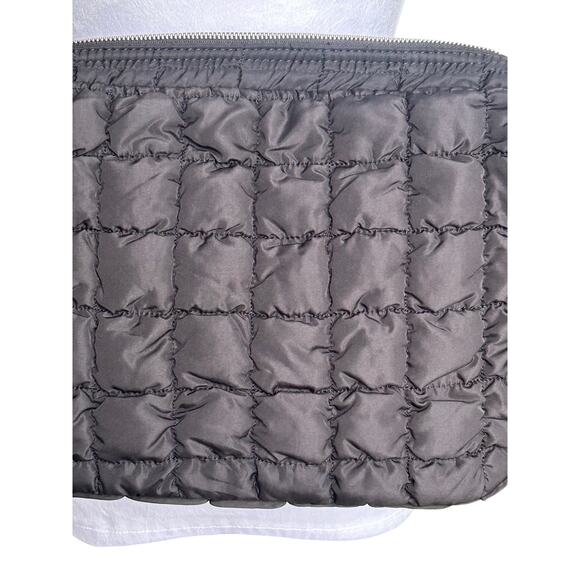 NWT Valentino Orlandi Large Black Puffer Crossbody Bag Tote Purse Retail $199 - Picture 9 of 11